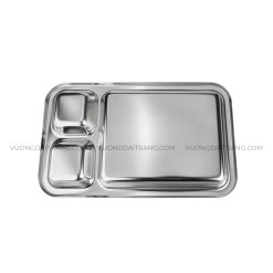 Khay Inox 3 Ngăn 304