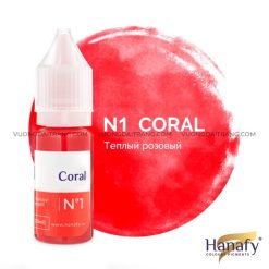 Mực HANAFY Lips - N1 - Coral - Màu San Hô